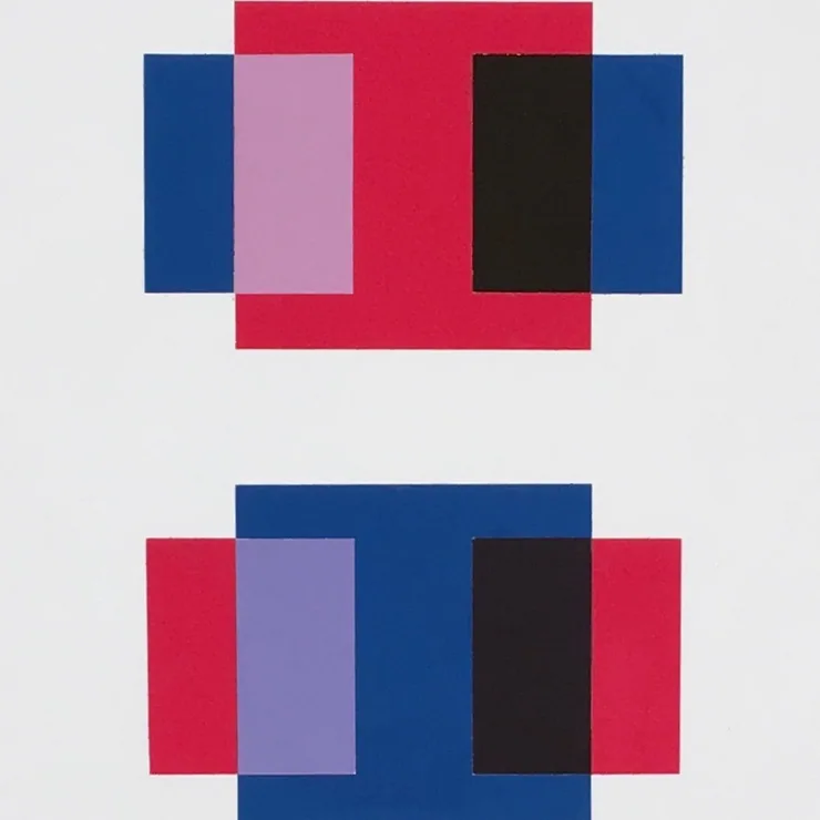 Student work, color interaction study