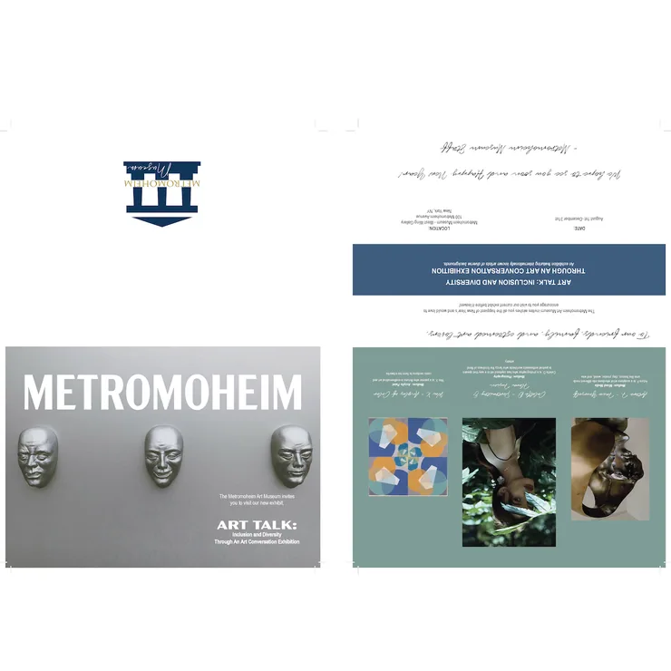 Student work, museum brochure design