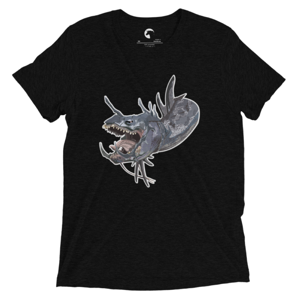 Dragon T-Shirtunisex-tri-blend-t-shirt-solid-black-triblend-front-65566350433bc